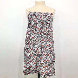Anthropologie Muche Et Muchette IRIS Geometric Bow Bodice Mini Tunic Dress